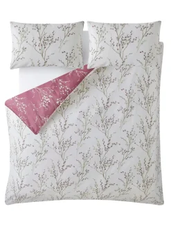 Laura Ashley|Merkbeddengoed|Laura Ashley 100% katoensatijn 200 thread count Pussy Willow Dekbedovertrek- en kussensloopset