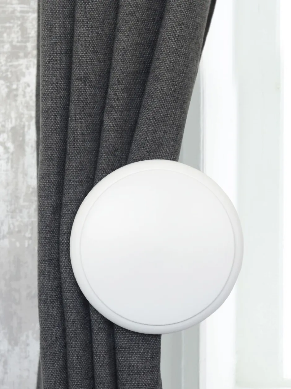 Gordijnroedes En -Accessoires|Laura Ashley 1 paar houten gordijnhouders Wit