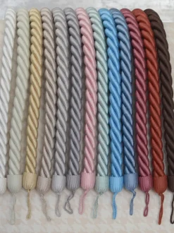 Gordijnroedes En -Accessoires|Laura Ashley 1 paar touwgordijnembrassen