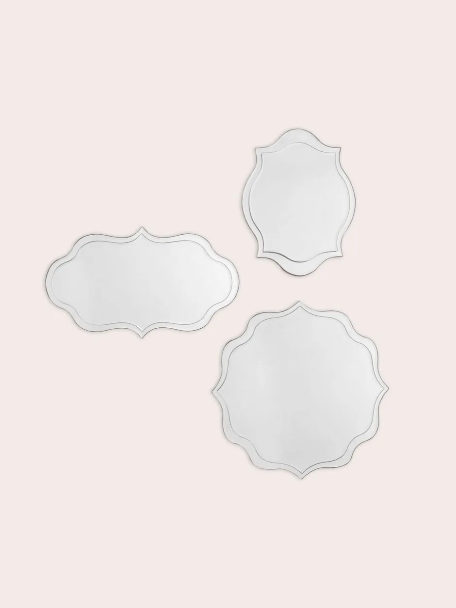 Spiegels|Laura Ashley - Rochelle spiegeltrio met hangend trio