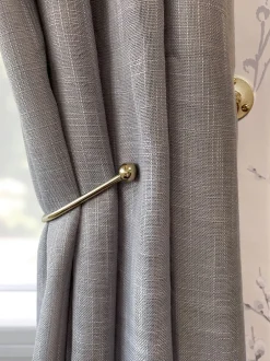Gordijnroedes En -Accessoires*Laura Ashley - Set van 2 Swing-gordijnhouders Bronsgoud