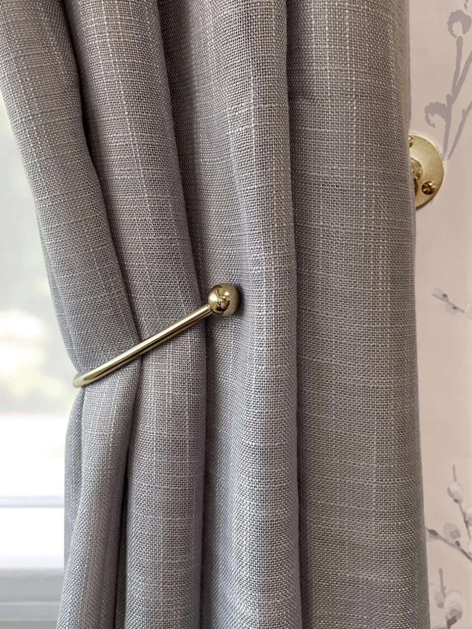 Gordijnroedes En -Accessoires*Laura Ashley - Set van 2 Swing-gordijnhouders Bronsgoud