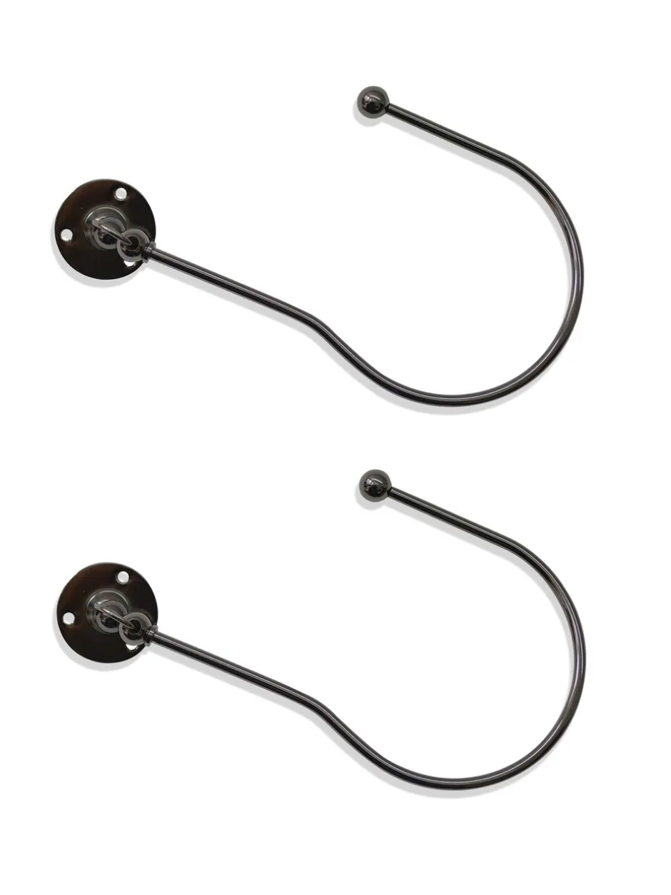 Gordijnroedes En -Accessoires|Laura Ashley - Set van 2 Swing-gordijnhouders