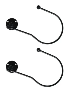Gordijnroedes En -Accessoires*Laura Ashley - Set van 2 Swing-gordijnhouders Zwart