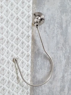 Gordijnroedes En -Accessoires*Laura Ashley - Set van 2 Swing-gordijnhouders Matt Nikkel