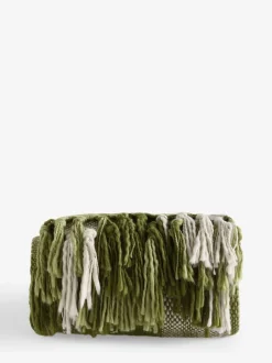 Laura Ashley*Laura Ashley Allonby Check Woven Throw Groen