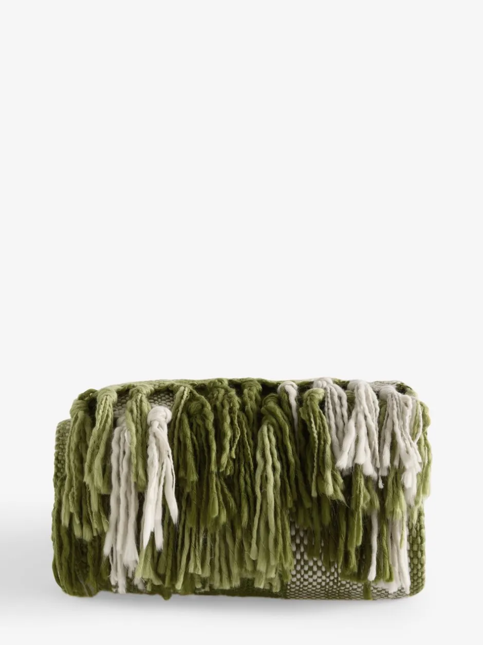 Laura Ashley*Laura Ashley Allonby Check Woven Throw Groen