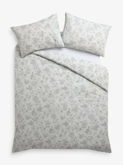 Laura Ashley|Laura Ashley Aneta Floral 100% Cotton Duvet Cover and Pillowcase Set