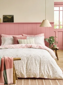 Laura Ashley*Laura Ashley Ashstead Damask 200 Thread Count Duvet Cover and Pillowcase Set