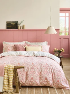 Laura Ashley*Laura Ashley Ashstead Damask 200 Thread Count Duvet Cover and Pillowcase Set