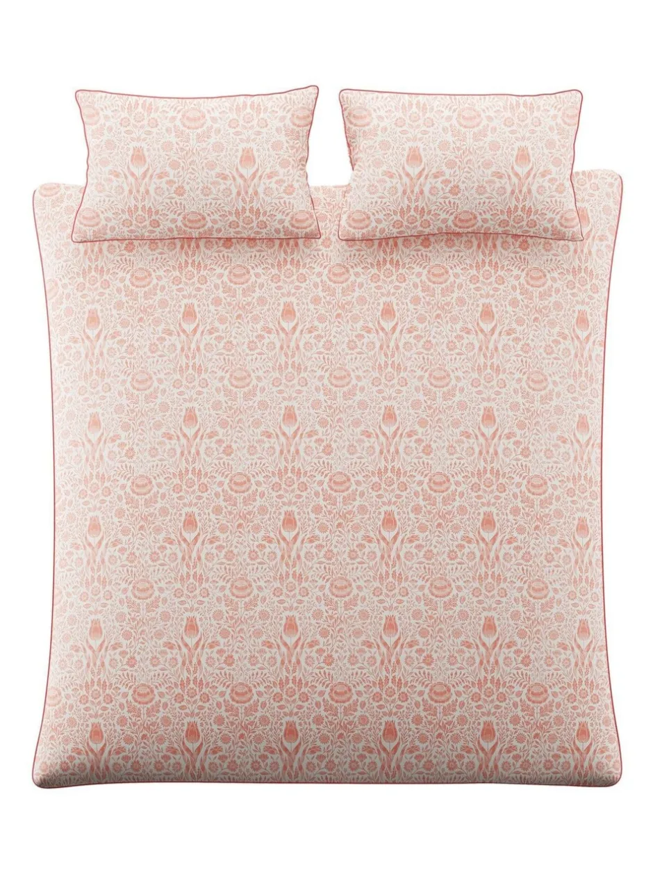 Laura Ashley*Laura Ashley Ashstead Damask 200 Thread Count Duvet Cover and Pillowcase Set