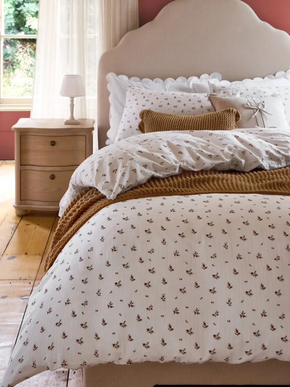 Laura Ashley|Laura Ashley Aylesmore Cotton Gauze Duvet Cover and Pillowcase Set
