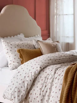 Laura Ashley|Laura Ashley Aylesmore Cotton Gauze Duvet Cover and Pillowcase Set