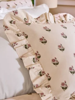 Laura Ashley|Laura Ashley Beauchamp Floral Frill Cushion