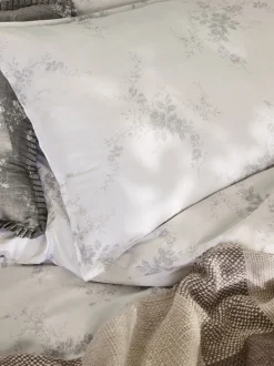 Laura Ashley*Laura Ashley Caerleon Floral Print 100% Cotton Duvet Cover and Pillowcase Set