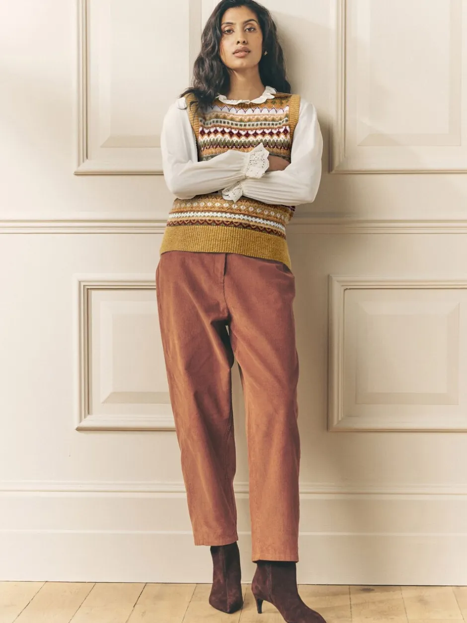 Broeken|Laura Ashley Cord Casual Slight Barrel Trousers
