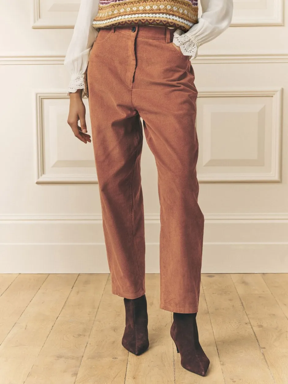 Broeken|Laura Ashley Cord Casual Slight Barrel Trousers