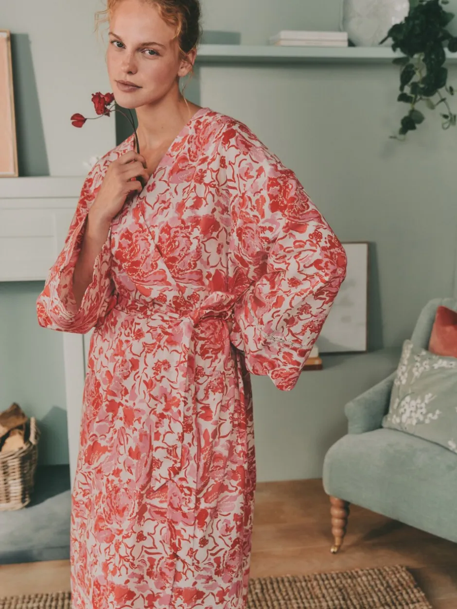 Badjassen*Laura Ashley Cotton Scalloped Woven Robe