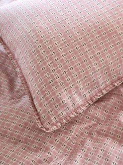 Laura Ashley|Laura Ashley Cresswell Gingham 100% Cotton Duvet Cover and Pillowcase Set