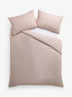 Laura Ashley|Laura Ashley Cresswell Gingham 100% Cotton Duvet Cover and Pillowcase Set