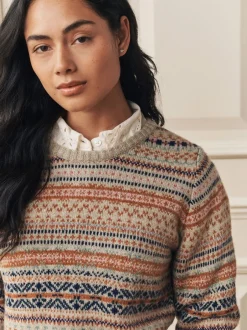 Gebreide Kleding|Laura Ashley Fairisle Crew Neck Knit Jumper