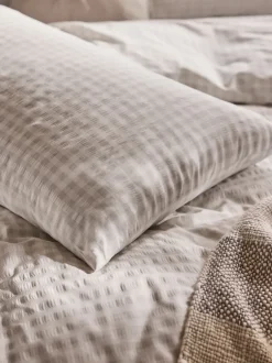Laura Ashley|Laura Ashley Gingham Seersucker Duvet Cover and Pillowcase Set