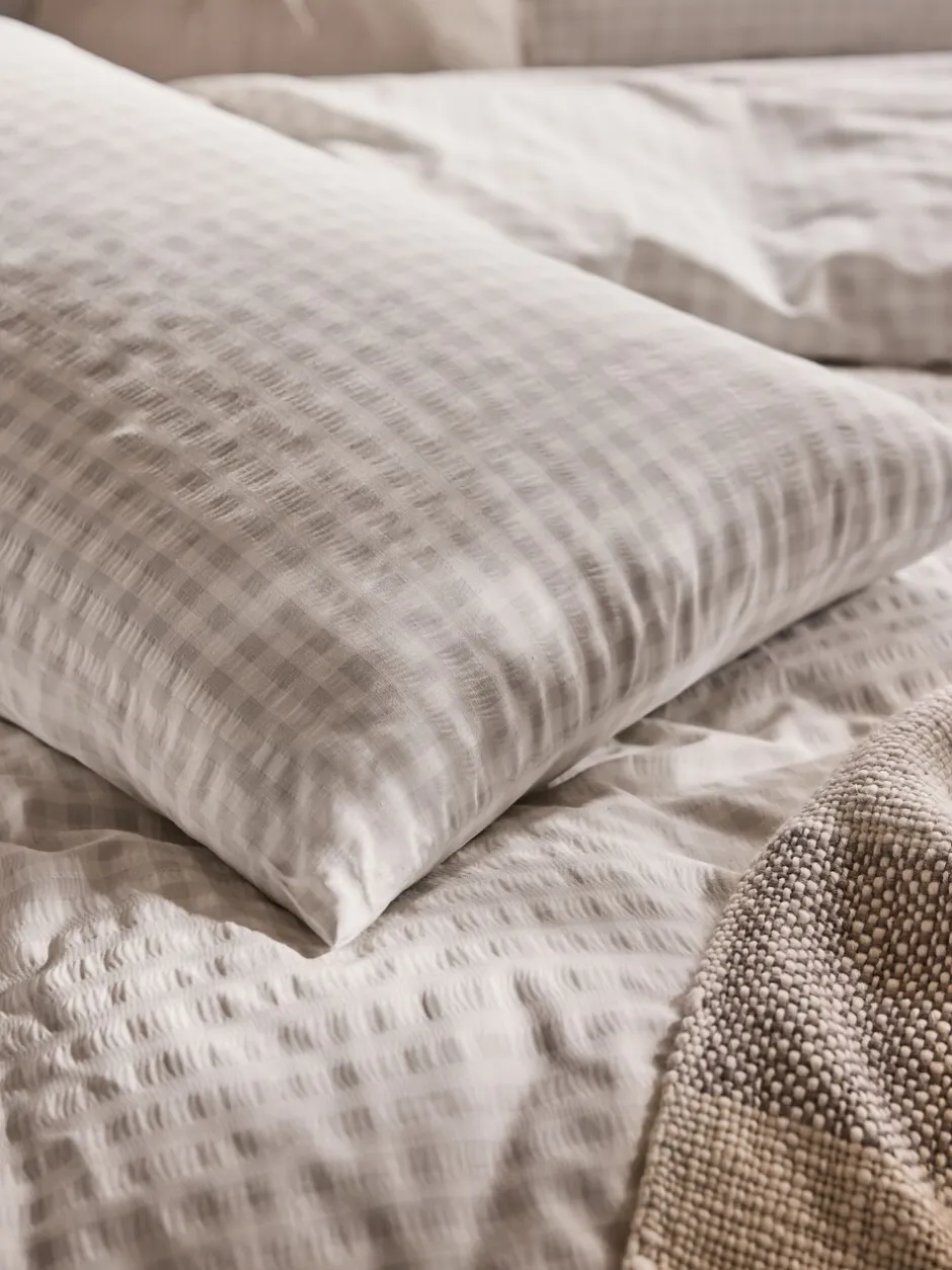 Laura Ashley|Laura Ashley Gingham Seersucker Duvet Cover and Pillowcase Set