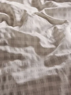 Laura Ashley|Laura Ashley Gingham Seersucker Duvet Cover and Pillowcase Set