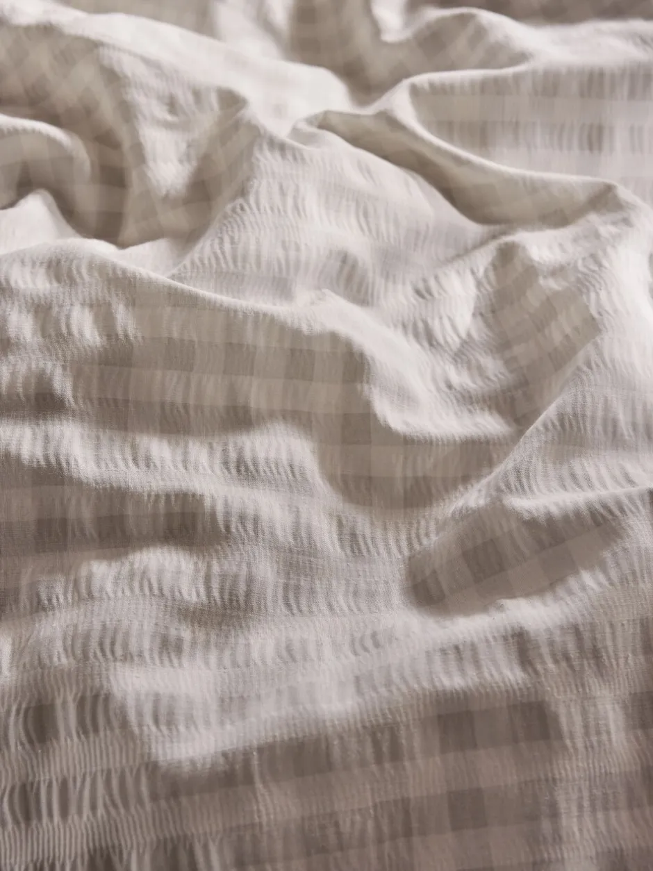 Laura Ashley|Laura Ashley Gingham Seersucker Duvet Cover and Pillowcase Set