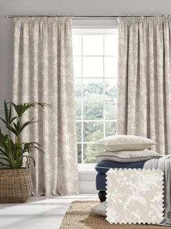 Laura Ashley|Gordijnen*Laura Ashley Lloyd Pencil Pleat Curtains Dover Grey
