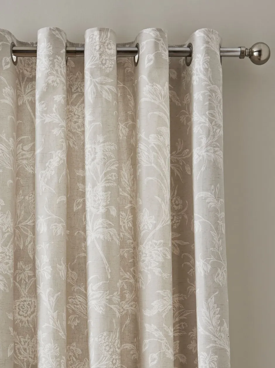 Laura Ashley|Laura Ashley Lloyd ringgordijnen met voering Grijs