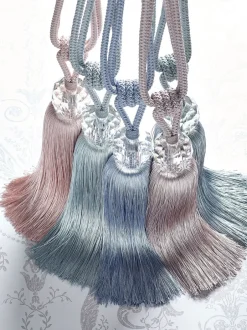 Gordijnroedes En -Accessoires*Laura Ashley Loren glazen embrasse met kwastjes Seaspray