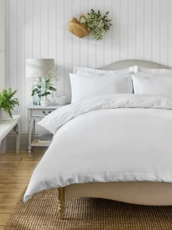 Laura Ashley|Laura Ashley Maeve Pleat 200 Thread Count Duvet Cover and Pillowcase Set