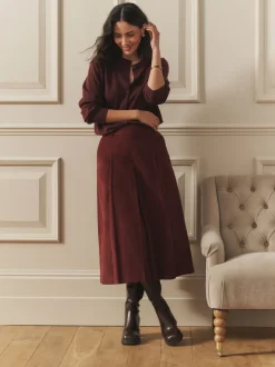 Rokken*Laura Ashley Maxi Cord Skirt
