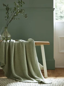 Laura Ashley*Laura Ashley Parker 100% katoenen sprei Groen
