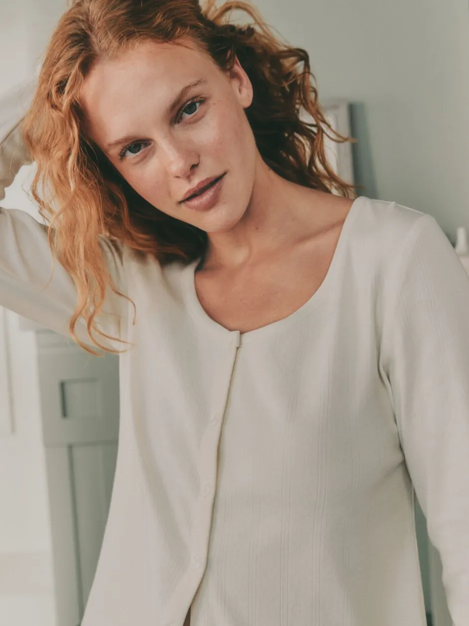 Pyjama's|Loungewear|Laura Ashley Pointelle Long Sleeve Pyjamas