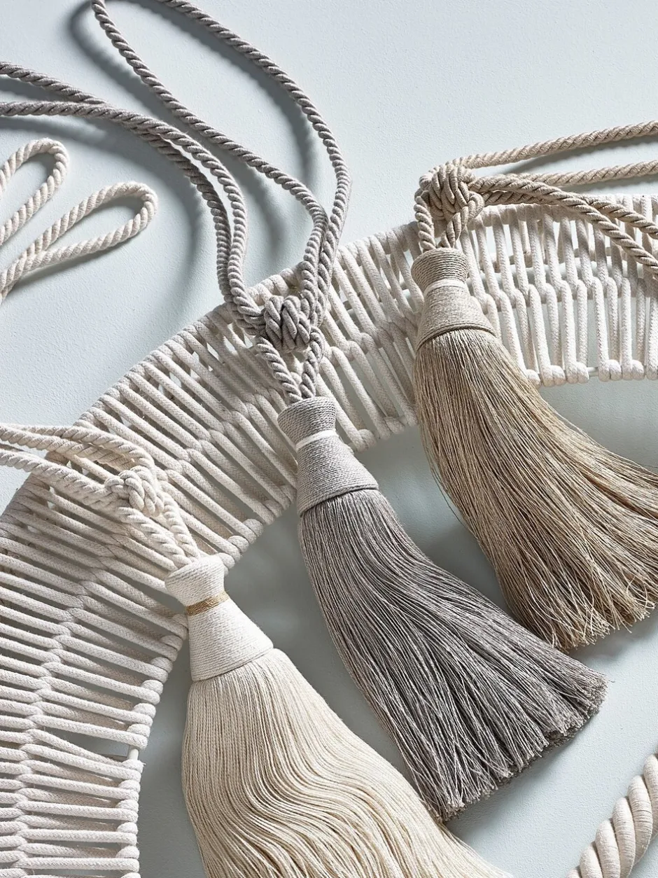 Gordijnroedes En -Accessoires|Laura Ashley Rhiannon gordijnembrasse Bleek grijsgroen