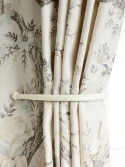 Gordijnroedes En -Accessoires|Laura Ashley Set van 2 bolvormige eind Gordijnen Holdbacks Crème