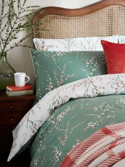 Laura Ashley|Laura Ashley set van 2 kussenslopen met 100% katoen en wilgenkatjesprint