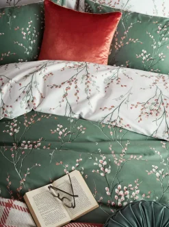 Laura Ashley|Laura Ashley set van 2 kussenslopen met 100% katoen en wilgenkatjesprint