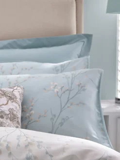 Laura Ashley*Laura Ashley set van 2 kussenslopen met 100% katoen en wilgenkatjesprint