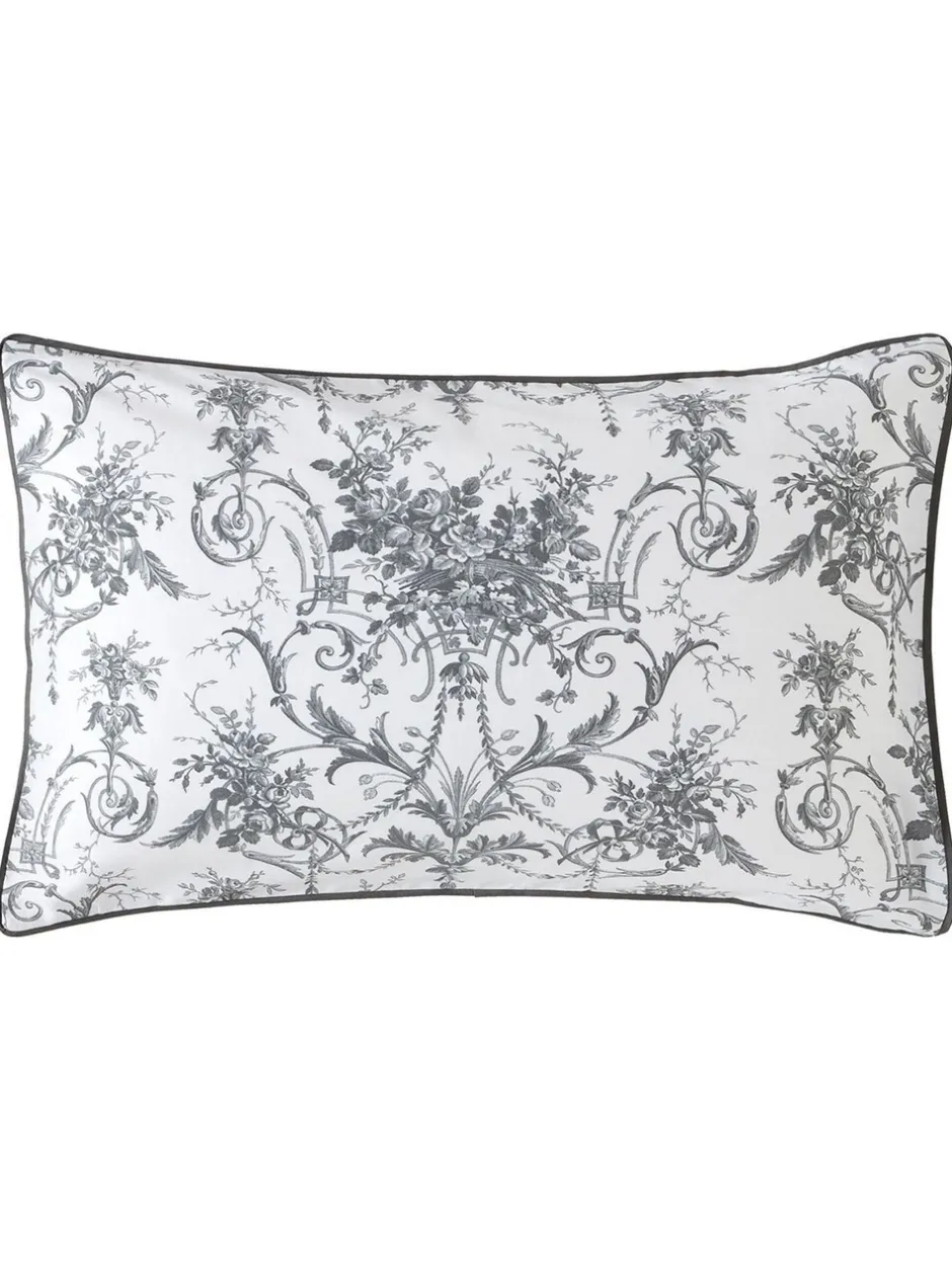 Laura Ashley|Laura Ashley set van 2 Tuileries 100% katoenen kussenslopen Antracietgrijs