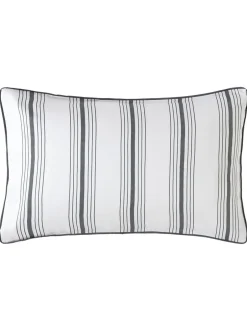 Laura Ashley|Laura Ashley set van 2 Tuileries 100% katoenen kussenslopen Antracietgrijs