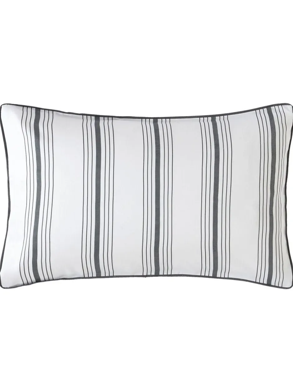 Laura Ashley|Laura Ashley set van 2 Tuileries 100% katoenen kussenslopen Antracietgrijs