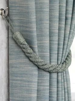 Gordijnroedes En -Accessoires*Laura Ashley set van twee Felton touwbandjes met strik aan de achterkant