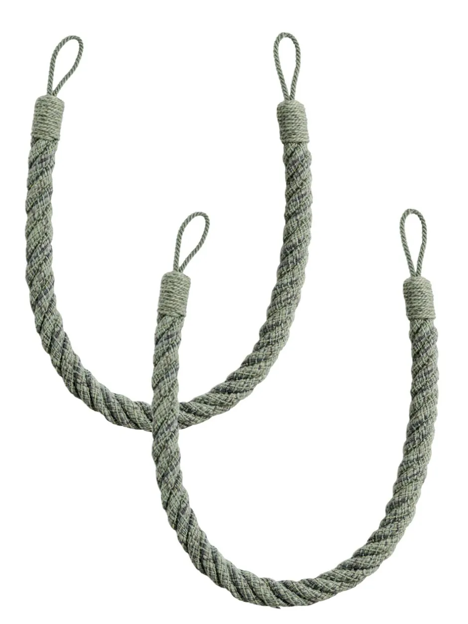 Gordijnroedes En -Accessoires*Laura Ashley set van twee Felton touwbandjes met strik aan de achterkant