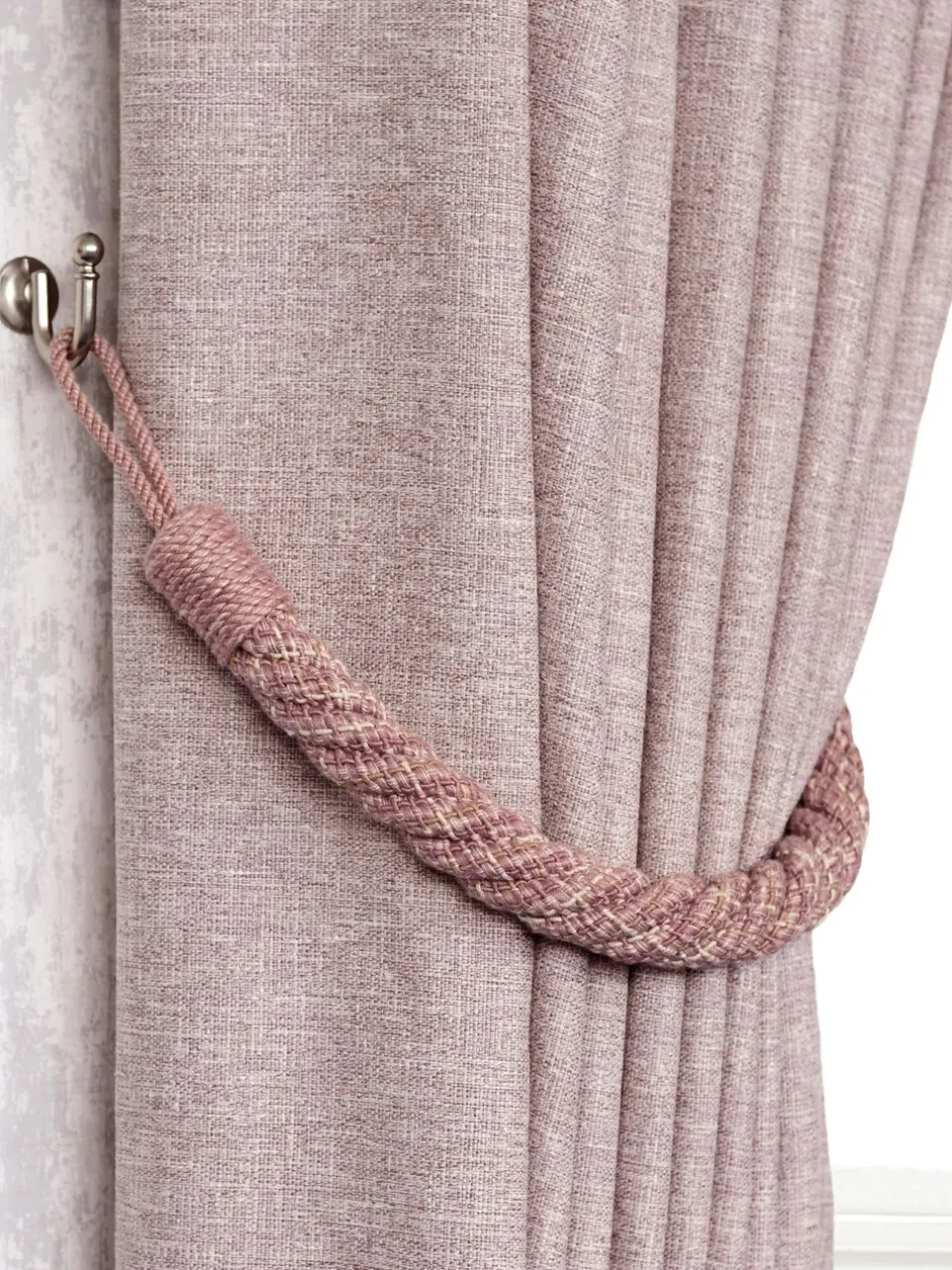 Gordijnroedes En -Accessoires*Laura Ashley set van twee Felton touwbandjes met strik aan de achterkant
