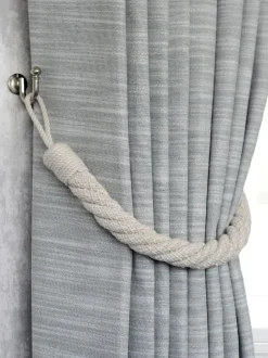 Gordijnroedes En -Accessoires*Laura Ashley set van twee Felton touwbandjes met strik aan de achterkant