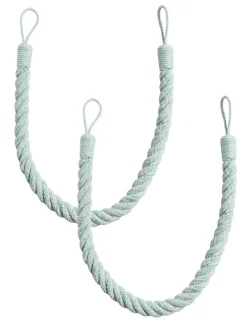Gordijnroedes En -Accessoires|Laura Ashley set van twee Felton touwbandjes met strik aan de achterkant