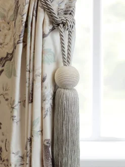Gordijnroedes En -Accessoires*Laura Ashley Theodora gordijnhouder met kwastjes Duifgrijs